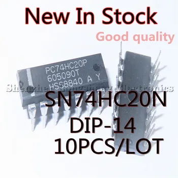 10VNT/DAUG NAUJŲ 74HC20 SN74HC20N HD74HC20P CINKAVIMAS-14 Dual 4-įvesties NAND gate Sandėlyje