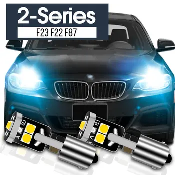 2vnt LED Stovėjimo Šviesos Atstumas Lempos Priedai Canbus BMW 2 Serija F22 F23 F87 2012 2013 2014 2015 2016