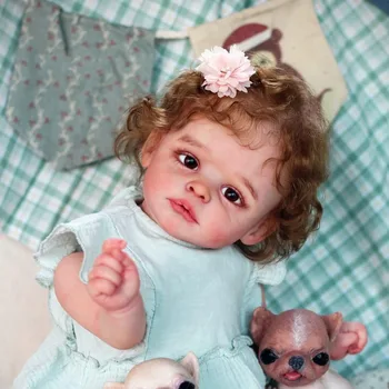 50CM Joleen Reborn Baby Doll 3D Dažytos Odos Realus Audinio Organas, Silikono Naujagimių Bebe Vaikams Žaislas Paveikslas Dovana Žaisti Žaislų Namai
