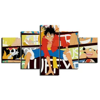 5vnt Animacinių, Anime, Japonų Drobė Sienos HD Spausdinimo 5 Skydelis Modernus 5 vnt Abstrakčios Nuotraukos, Paveikslai, Namų Dekoro Nr. Įrėminti