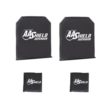 AA Shield Gynėjas Bulletproof Minkštas Kūno Šarvai Įdėklai Plokštė Aramido savigynos Tiekimo NIJ IIIA & HG2 10X12 SAPI Supjaustyti 6X6 Rinkinys