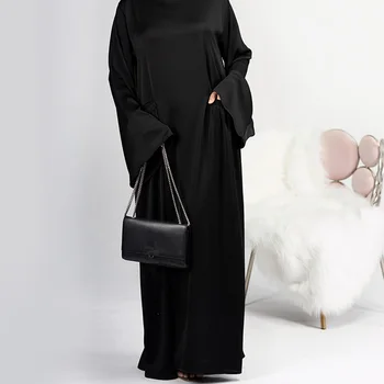 Abaja Dubajus Turkija Kaftan Moterų Musulmonų Maxi Suknelė Kukli Abayas Islamo Drabužių Arabų Skraiste Kietų Afrikos Suknelės Suknelė Jalabiya