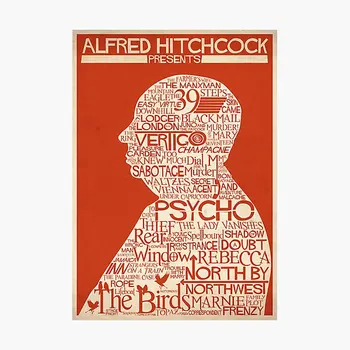 Alfred Hitchcock Presents Plakatas Sitcker Bagažo Juokinga Langų Lipdukai, Kambario Dekoracijas, Animacinių filmų Nešiojamas Vandens Butelių Siena