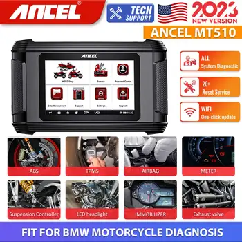 ANCEL MT510 Motociklų Diagnostikos Įrankis, skirtas BMW Visi Sistemos Diagnostika Motociklo Skaitytuvas HARLEY Variklio Kodas Reader DUCATI