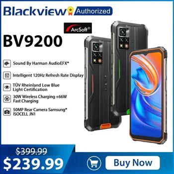 Blackview BV9200 Patikima Išmanusis telefonas 8 GB+256 GB Gel G96 Vandeniui 6.6