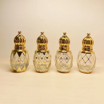 Derliaus Subtilus Kvepalų Roll-on Butelis Arabų Stiliaus Klasikinių eterinis Aliejus Mėginio Buteliuką Prabangų Mini Stiklo Kosmetikos Bakas