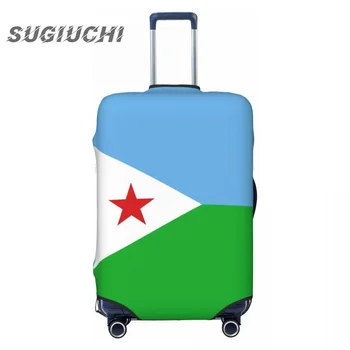 Džibutyje Šalies Vėliava, Bagažo Dangtis Lagaminą Keliauti Priedai Spausdinami Elastinga Dulkių Dangtelį Krepšys Vežimėlio Atveju Apsaugos