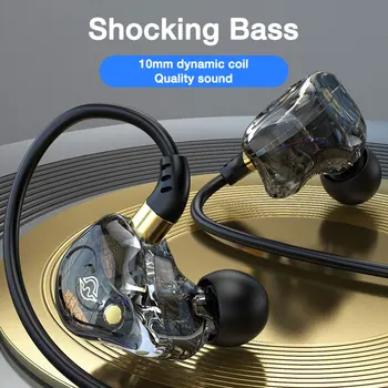 EARDECO 3.5 mm Laidines Ausines su Mic Laidinis Ausinių Triukšmo Atšaukiu Sporto Lankelis Bass Ausinės Ausinių Laidas Stereo Ausinių