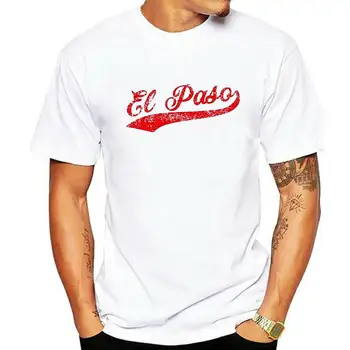 El Paso Miesto Scenarijus - Beisbolo Namo Paleisti Vyrai T-Shirt - White