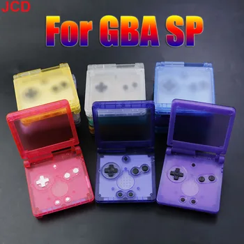 JCD 1Set Skaidrus Shell GBA SP Pakeisti Būsto Korpuso Dangtelis Game Boy Advance SP Žaidimų Konsolė Padengti Atveju