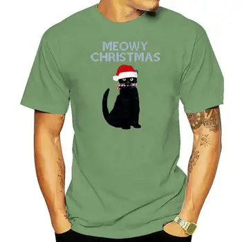 Kalėdų T-Shirt Meowy Kalėdų Kalėdų Švenčių Dovana Adult & Vaikai Tee Viršuje Vasarą, O Kaklo Viršūnes Tee Marškinėliai