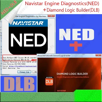 Karšto Navistar International Variklio Diagnostika 2017 NED + Tarptautinių Diamond Logika Statybininkas ( DLB ) + Nitro Obd