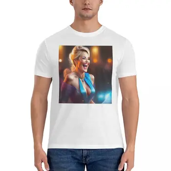Kūrybos Sharon Stone Juokiasi Parduoti Tees Juokinga Aukštos kokybės Veiklos konkurencijos Adult T-shirt Apvalus kaklas JAV Dydis