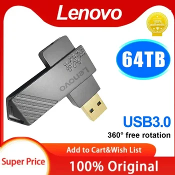Lenovo USB High Speed 3.0 Pen Ratai 64TB 16TB 4TB 2TB Usb Atmintinė atmintukas 520mb/s Pendrive 128 GB Memory Stick Garo Denio
