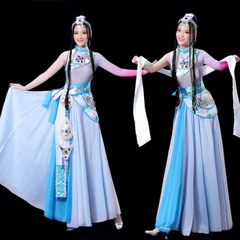 Mažumos Tibeto Kostiumas Moterų Tradicinių tautinių Šokių Etapo Rezultatus mongolų, Tibetiečių Apranga Moterims Dancewear