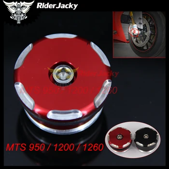 Naudojami CNC Aliuminio Raudona Juoda Motociklo Teisę Priekiniai varantys Padengti Ducati MTS 950 / 1200 / 1260