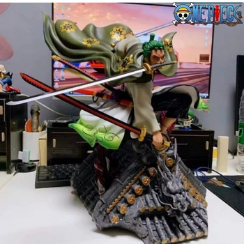 Ne didesnis kaip 36 cm One Piece Anime Modelis Gk Ir Karalystės Harmonijos Stogo Sauron Rankų darbo Papuošalai Onepiefigure Buriavimo Karaliaus Dovanos