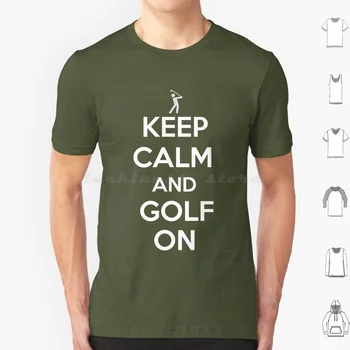 Nusiraminkite Ir Golfo Marškinėliai 6Xl Medvilnės Kietas Tee Golf Golfas Golfas, Žalia Žinoma, Kamuolys, Sporto Klubas Sporto Įdėti Priekinės Golfo Krepšelį