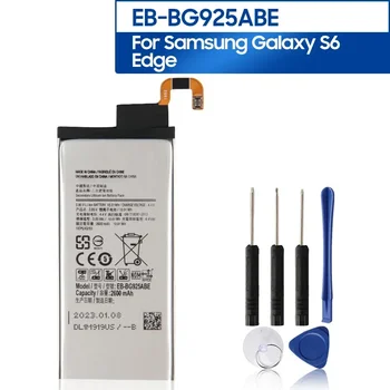Pakaitinio Telefono Baterija EB-BG925ABA/ABE Samsung GALAXY S6 Krašto G9250 G925F G925L G925K G925S G925A S6Edge 2600mAh