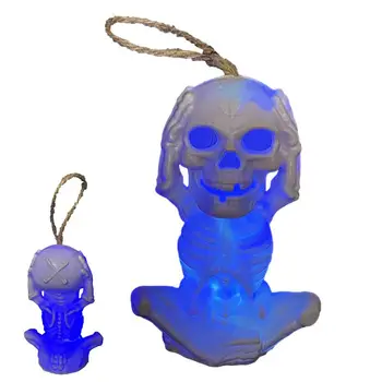 Skeletas Maišelį Pakabukas Gotikos LED Šviesos Realus Skeleto Formos Pakabukas Goodie Bag Užpildų Vaikų, Miegamojo Studijuoti Kambarys