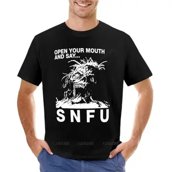 SNFU Atidaryti Savo Burną T-Shirt plius dydžio sportinius marškinėlius, prakaito marškiniai vyrai grafinis t-shirts didelis ir aukštas,