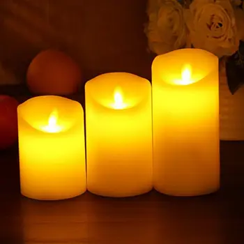 vestuves led žvakė surmaye Šokių liepsna LED Vaško Žvakė 10 rinkiniai/daug