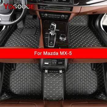 YOGOOGE Custom Automobilių Grindų Kilimėliai Mazda MX-5 MX5 Auto Reikmenys Koja Kilimas